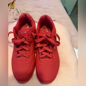 Skechers Bold Red Sneakers
